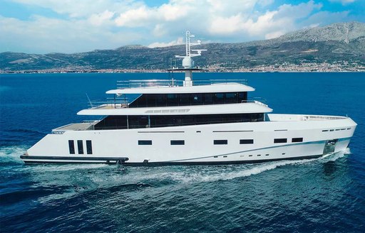 Charter yacht RENATA underway at sea