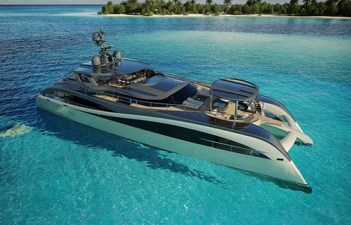 Catamaran charter SEAWOLF X rendering