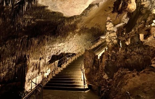 Drach Caves Mallorca stairs