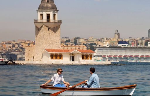 Maiden's Tower Istanbul boat