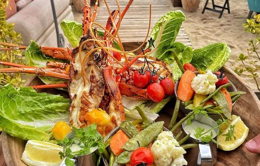 St Tropez - Plage de l'Orangerie beach food