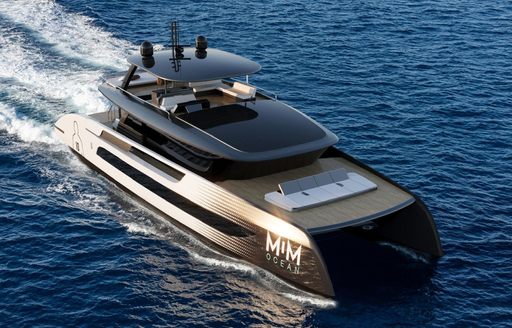 Charter yacht MIM OCEAN 10 rendering at sea 