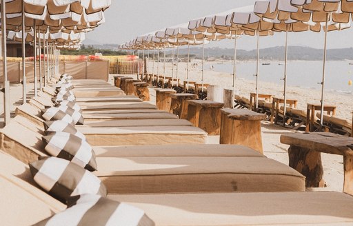 St Tropez - La Cabane Bambou beach loungers