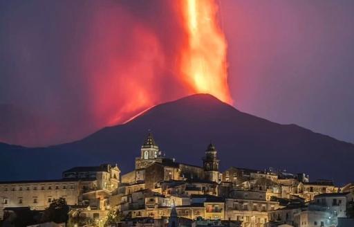 Sicily - Mount Etna eruption 2025