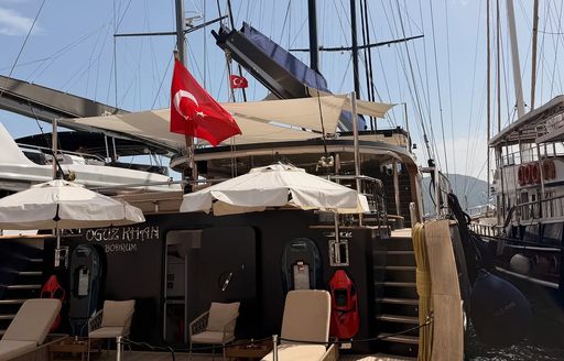 Luxury gulet charter on display at the TYBA Yacht Charter Show