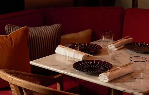 Bar des Prés St Barts dining area