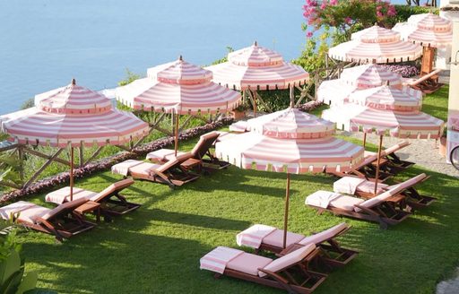 Amalfi Coast - Palazzo Avino sun loungers