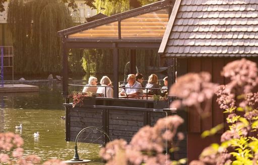 Denmark - Tivoli Gardens restaurant pond