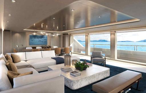 Charter yacht ALVA interior lounge