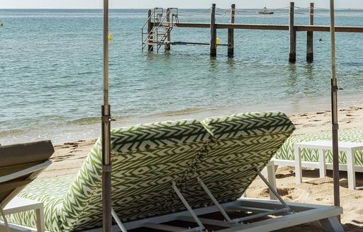 Moorea St Tropez beach loungers