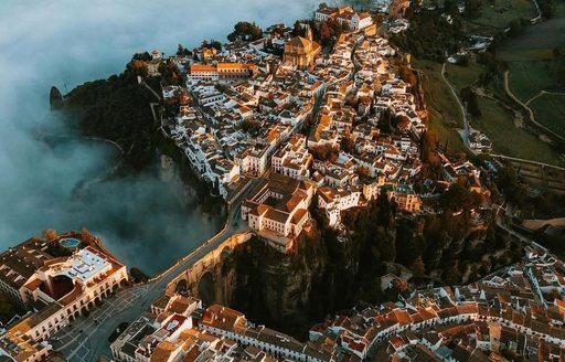 Puente Nuevo. Centro de Interpretación Malaga aerial view Ronda
