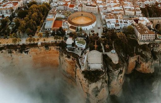 Puente Nuevo. Centro de Interpretación Malaga aerial view Ronda
