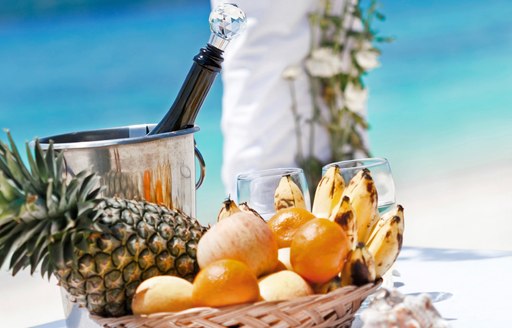 Fine dining on the beach in the Maldives