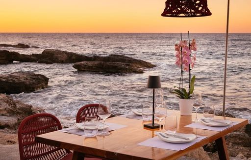 Prima Plora Crete coast dining area