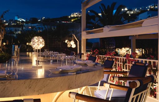 Mykonos - Nobu Matsuhisa dining area