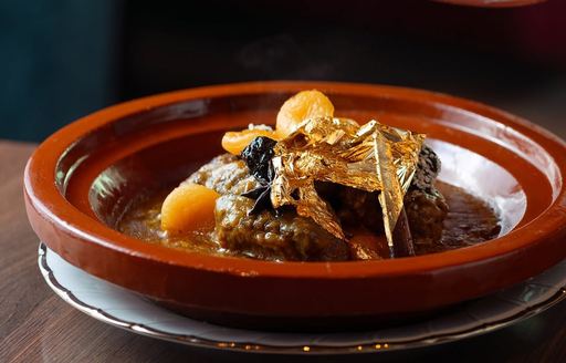 Golden lamb tagine at Ishtar Yas Marina