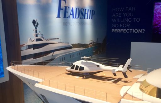 Feadship superyacht model at FLIBS 2017