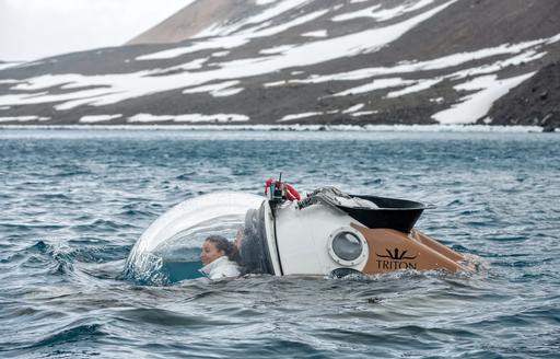 Charter yacht LA DATCHA branded Triton sub