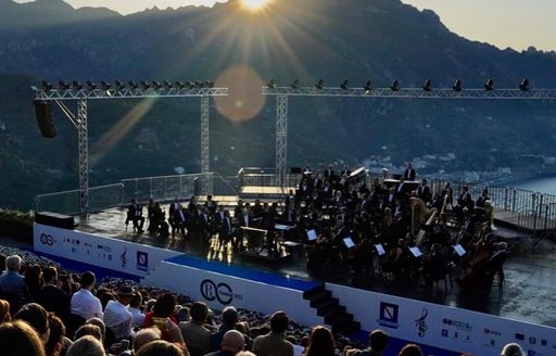 Ravello - Villa Rufolo musical performance outdoor sunset