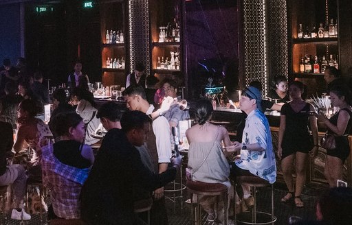 Rock Bar Bali bar area