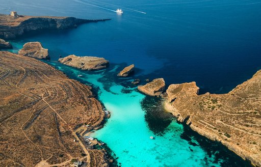 Malta - Blue Lagoon aerial view