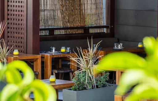 L’Isoletta St Barts dining area