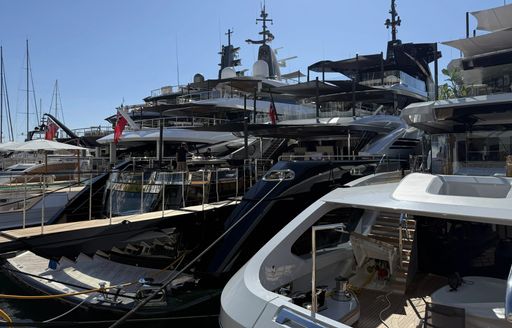 Superyacht charters sterns at Monaco Yacht Show