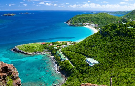 st barts beach and hills