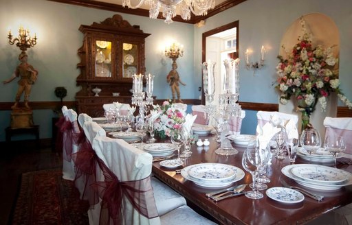 Graycliff Bahamas dining area