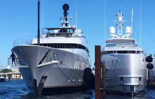 Feadship superyacht VANISH lines up in port for FLIBS 2017