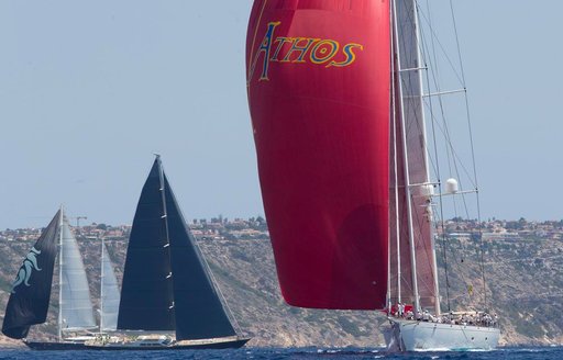 charter yacht ASOS competes at the Superyacht Cup Palma 2018 in Mallorca