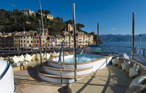 Sundeck on board charter yacht The Wellesley