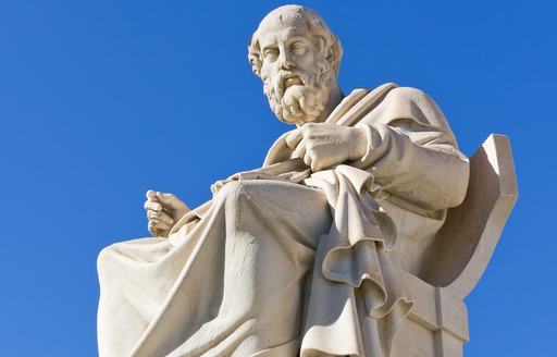 Statue of the famous Ancient Greek philosopher, Plato