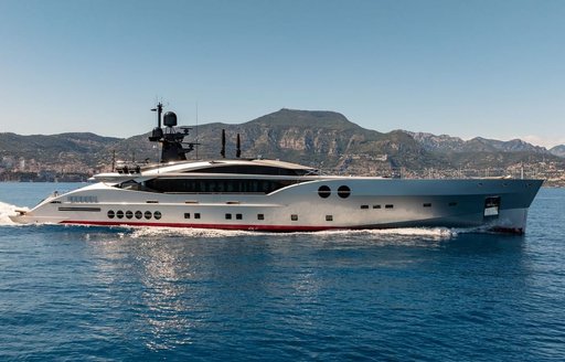 Charter yacht DB9 at sea