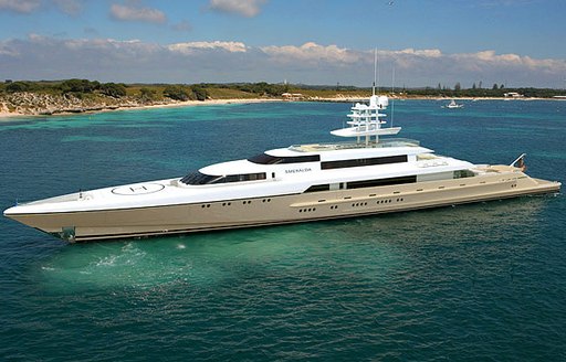 Superyacht SMERALDA at sea