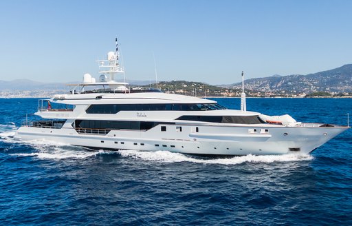 Charter yacht THE WELLESLEY at sea