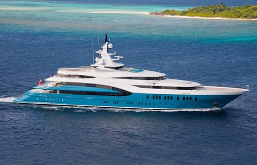Charter yacht SUNRAYS underway at sea