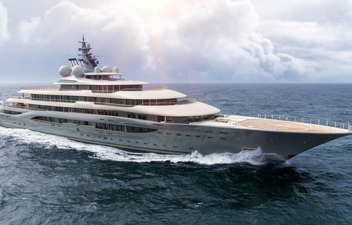 Charter yacht FLYING FOX at sea