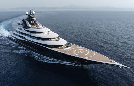 Charter yacht KISMET underway at sea