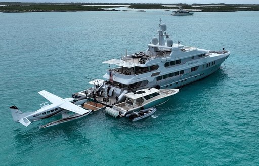 Charter yacht CHASSEUR and her selection of water toys