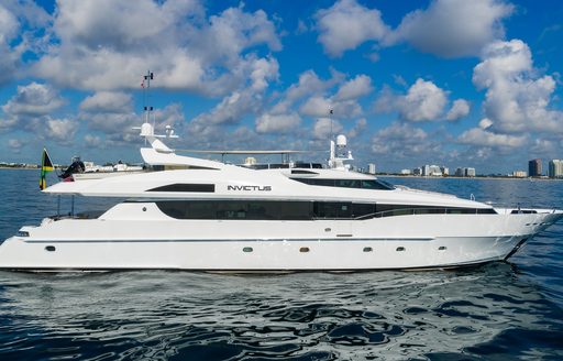 Charter yacht INVICTUS at anchor