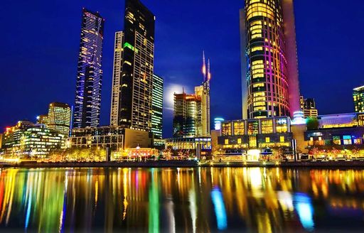 Melbourne city nighttime