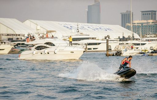 Jet Ski on the water at the Dubai International Boat Show