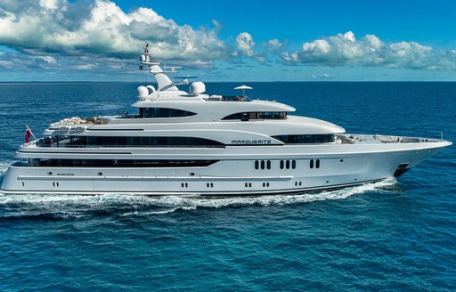 Superyacht charter MARGUERITE at sea