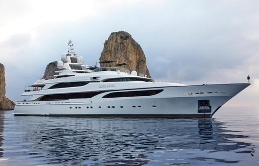 Charter yacht SILVER ANGEL at anchor