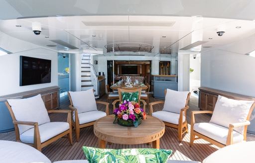 Charter yacht NORMA JEAN exterior seating