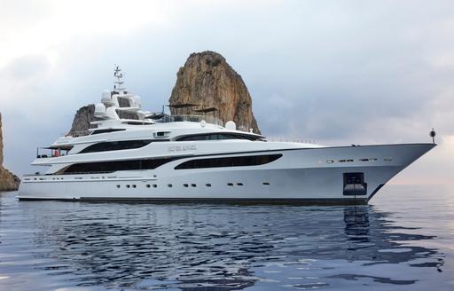 Charter yacht SILVER ANGEL at anchor