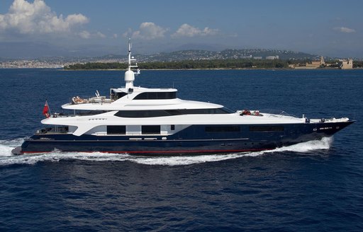 Charter yacht BURKUT at sea