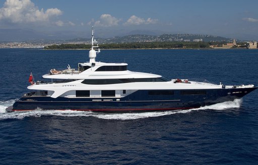 Charter yacht BURKUT at sea