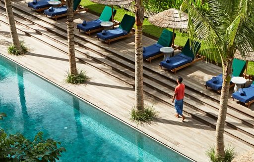 Potato Head Beach Club Bali pool and loungers